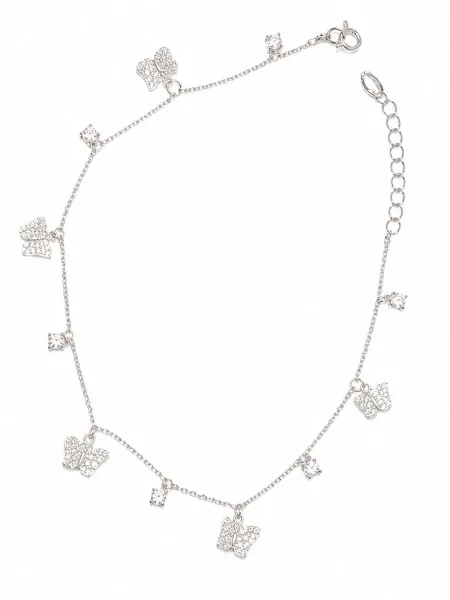 Crystal Butterfly Dangle Ankle