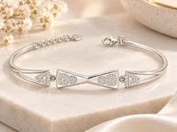 Celeste Twin Hearts Bracelet