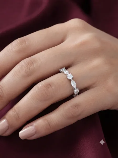 Celeste Marquise Band Ring