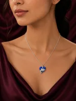 Royal Blue Dolphin Pendant