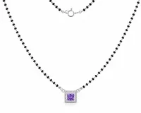 Royal Amethyst Square-Cut Mangalsutra