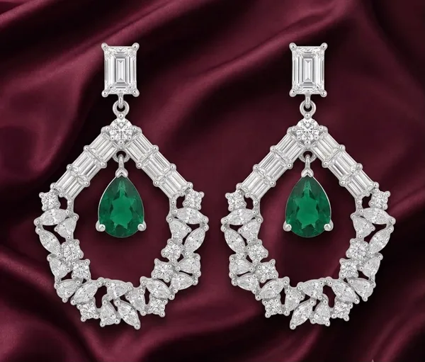 Emerald Drop Earrings