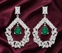 Emerald Drop Earrings