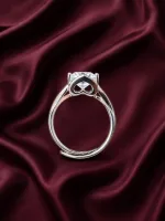 Twisted Wave Design Silver Ring