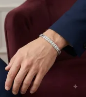 Classic Silver Link Men’s Bracelet