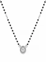 Oval Radiance 925 Sterling Silver Mangalsutra