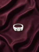 Celestial Hexagon Signet Ring