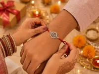 Shree Ram Adjustable Silver Rakhi