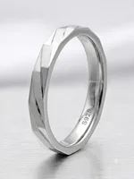 Silver Geometric Ring