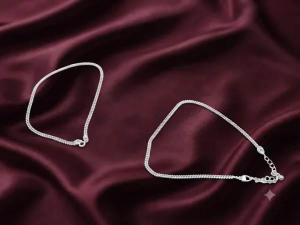 double-layered chain anklet
