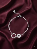 Celestial Loop Silver Bracelet