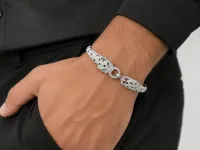 Panther CZ Silver Bracelet