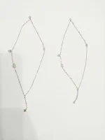 Heartbeat Silver Anklets