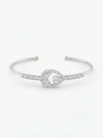 Celeste Twin Teardrop Cuff Bangle