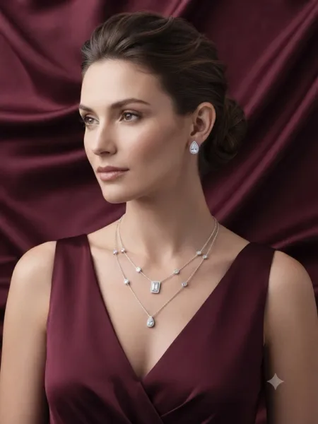 Elegant Double-Layer Teardrop Set