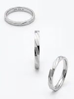 Silver Geometric Ring