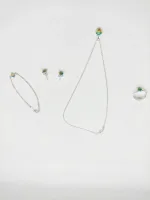 Forest Essence Set with earrings and bracelet and ring and pandet