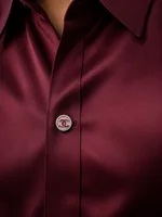 Silver Classic Monogram Button