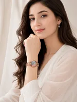 Rose Gold Floral Elegance Watch