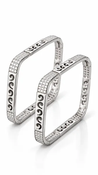 Silver Swirl Bangle
