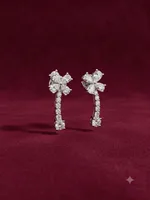 Four-Leaf Clover Diamond Drop Earrings