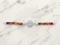 Rainbow Crystal 925 Sterling Silver Rakhi