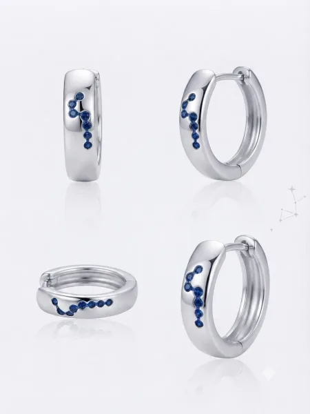 Celestial Sapphire Hoop