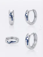 Celestial Sapphire Hoop