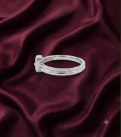 Sterling Silver Minimalist Solitaire Ring