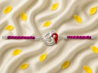 Shiv Om Silver Rakhi
