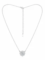 Elegant Floral Crystal Jewellery Set