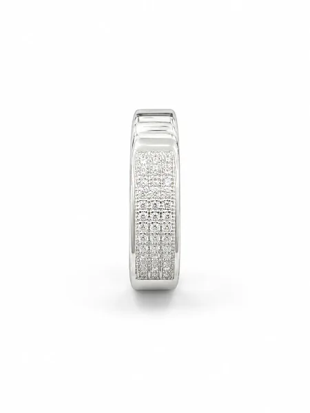 Classic Silver Textured Band Ring
