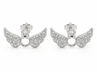 Silver Angel Wing Earring