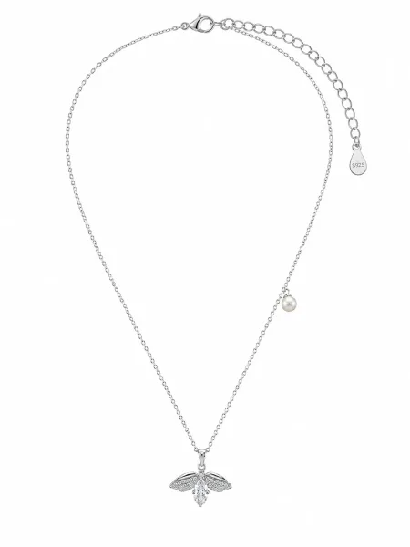 Dainty Pearl Floral Pendant