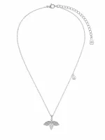Dainty Pearl Floral Pendant