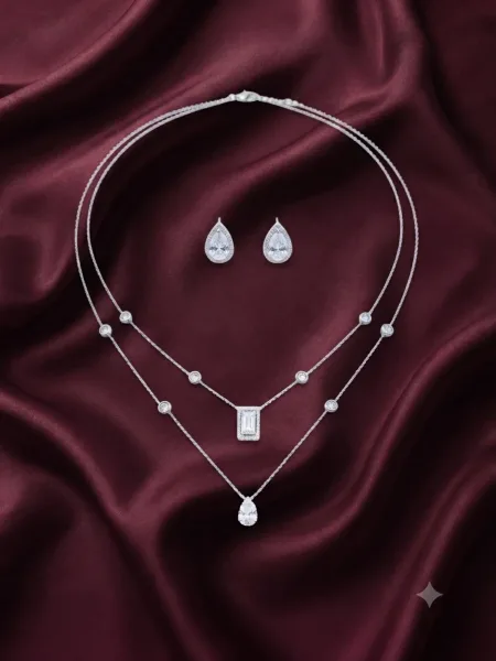 Elegant Double-Layer Teardrop Set