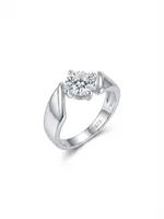 Sculpted Solitaire Statement Ring