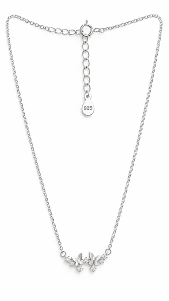 Silver Butterfly Crystal pendant chain