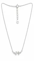 Silver Butterfly Crystal pendant chain