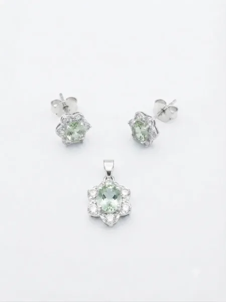 SILVO Verdant Bloom Pendant Set