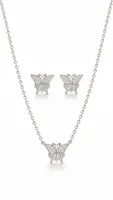 Silver Butterfly Elegance Necklace