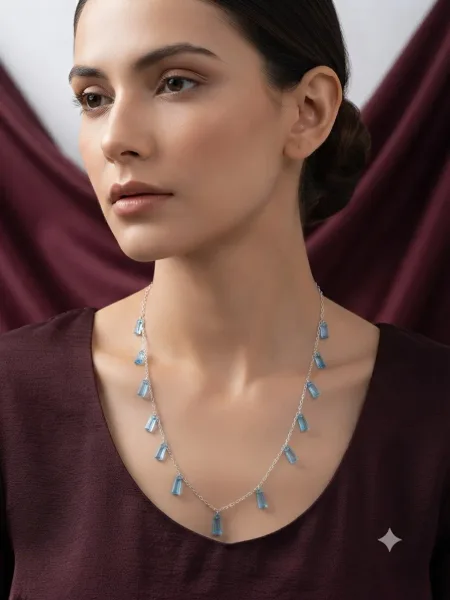Azure Cascade Necklace
