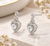 Silver Heart Earring