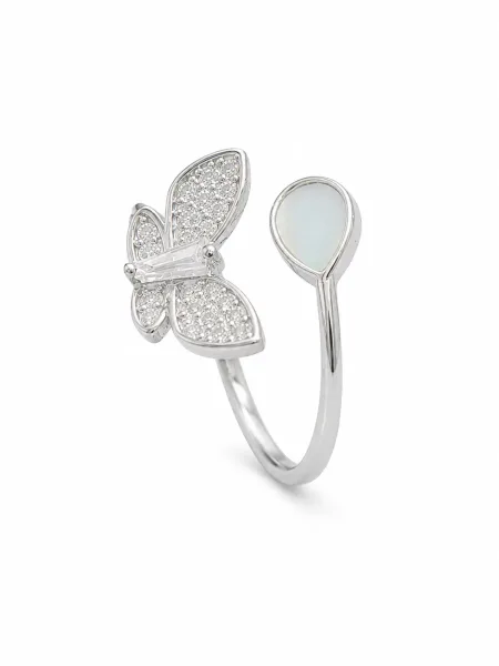 Pearl Butterfly Elegance Ring