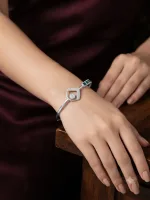 Celeste Emerald Geometry Cuff