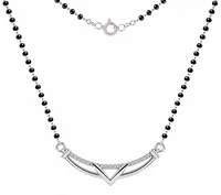 V-Shaped Elegance 925 Sterling Silver Mangalsutra