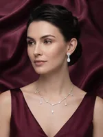 Elegant Teardrop  Necklace & Earring Set