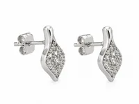 Celeste Teardrop Pavé Diamond Stud Earrings