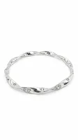 Elegant Twisted Elegance Sterling Silver Bangles