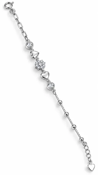 Radiant Heart Charm Anklet